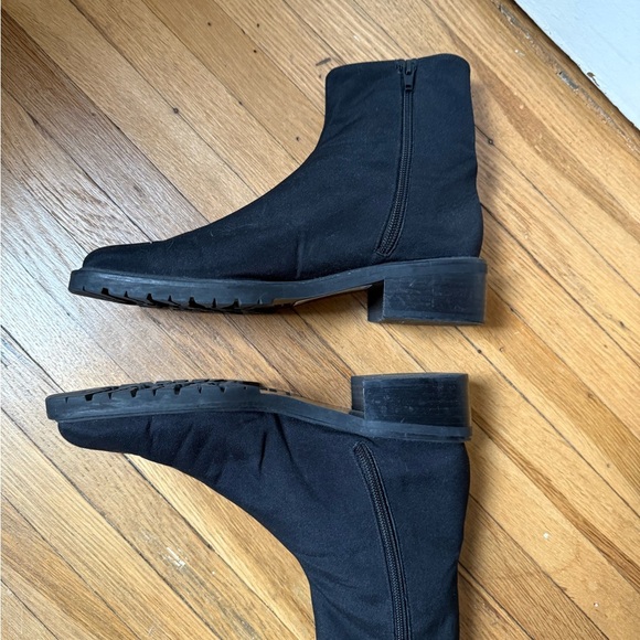 Stuart Weitzman Gore-Tex Square Toe Block Heel Ankle Boots | Size 7 - Picture 3 of 7